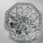 Signed Waterford crystal diamond paperweight glass