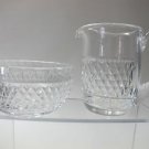 Signed Waterford Cut Glass sugar and creamer