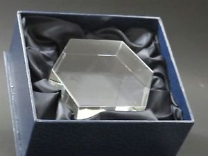 6 sided glass paperweight can be customized, Gift