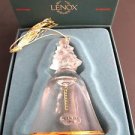 Lenox Crystal 1990 Tree miniature bell ornament Made in USA Mt Pleasant PA