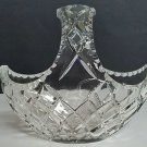 Hand cut crystal basket
