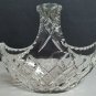 Hand cut crystal basket