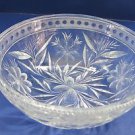 American Brilliant Period Cut Glass bowl  ABP  Antique Floral WHEEL CUT