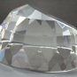 Half Globe pattern glass faceted paperweight,