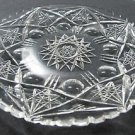 Plate American Brilliant Period Cut Glass  blown blank Antique