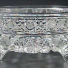 American Brilliant Period hand Cut Glass planter / bowl 3 legs Antique American Brilliant Period hand Cut Glass planter / bowl 3 legs Antique