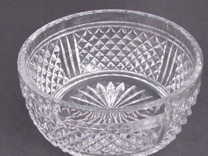 Signed  Webb Corbett Hand Cut Glass  bowl english pedestal blown blank