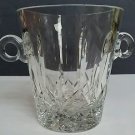 Hand cut glass ice bucket 24 % lead crystal