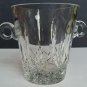 Hand cut glass ice bucket 24 % lead crystal