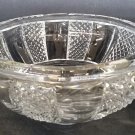 Hand cut lead crystal bowl Signed O'ROURKE