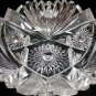 American Brilliant Period hand Cut Glass bowl ABP antique Hand polished