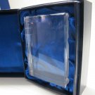 Hand Cut Glass book paperweight Can customise