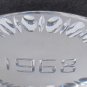 cut Glass hand made paperweight signed Cristallerie Lorraine france 1968