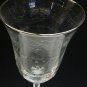 Lenox etched Fair Lady wine glass Platinum Crystal  Made in USA Mt Pleasant PA