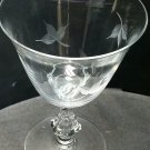 BRYCE glass Autumn goblet Crystal  Made in USA