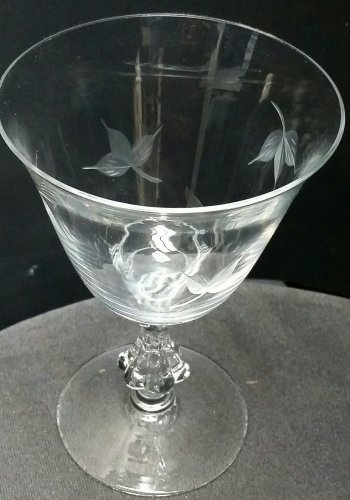 BRYCE glass Autumn goblet Crystal  Made in USA