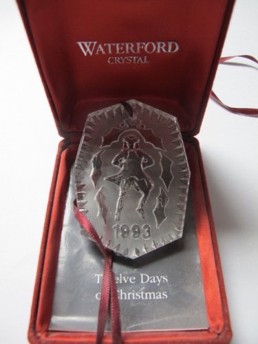 Signed Waterford crystal 1993 Christmas ornament