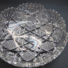 Cut glass ABP low bowl blown blank Antique