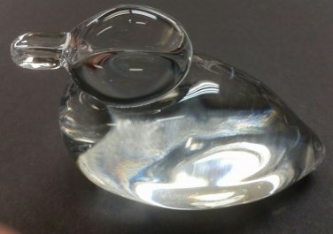 Handmade crystal duck Made by Steuben artist for Lenox