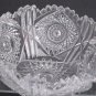 American Brilliant Period hand Cut Glass bowl 7.75"