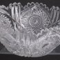 American Brilliant Period hand Cut Glass bowl 7.75"