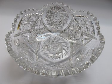 Cut glass ABP low bowl Antique