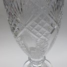 Waterford CUT GLASS signed vase footed old cut in Ireland Waterford CUT GLASS signed vase footed old cut in Ireland