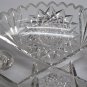 Cut glass ABP 3 leged bowl blown blank Antique