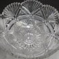 American Brilliant Period hand Cut Glass bowl Antique blown blank