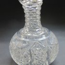 ABP Carafe American Brilliant Period hand Cut Glass flashed star