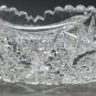 American Brilliant Period hand Cut Glass bowl hobstar sharp