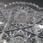 American Brilliant Period hand Cut Glass bowl hobstar sharp