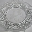 Waterford crystal Signed Christmas plate bells and candle etched