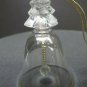 Lenox Crystal 1990 christmas mini bell Made in USA mouth blown gold band