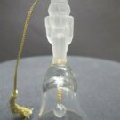 Lenox Crystal 1993 christmas mini nutcracker bell  USA mouth blown gold band