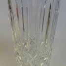 Hand Cut glass large vase hand polished 24% lead crystal custom