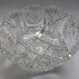 American Brilliant Period hand Cut Glass mouth blown bowl ABP antique