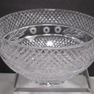 Hand cut lead Crystal bowl, crosscut 5.5 lb Hand cut lead Crystal bowl, crosscut 5.5 lb