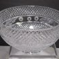 Hand cut lead Crystal bowl, crosscut 5.5 lb