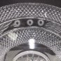 Hand cut lead Crystal bowl, crosscut 5.5 lb