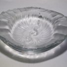 Lalque frosted oval bowl signed. C18