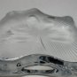 Hand Cut Glass polished shamrock pattern paperweight, Ireland 24% lead crystal
