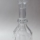 Cut glass wheel flute Hand cut matching stopper