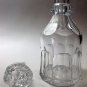 Cut glass wheel flute Hand cut matching stopper