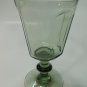 Lenox Green Antique pattern goblet lead Crystal Made in USA