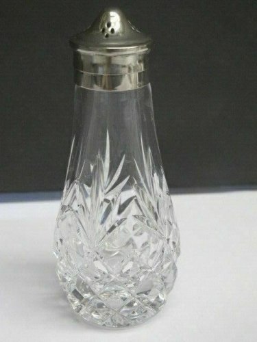 Lenox Cut glass salt and pepper salt and pepper Crystal Made in USA mouth blown