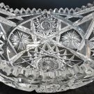 ABP CUT glass orange bowl antique C9