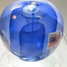 Art glass blue veiled paperweight, Lenox crystal Art glass blue veiled paperweight, Lenox crystal