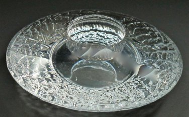 Signed orrefors candle holder, CRYSTAL