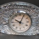 Signed Waterford crystal large oval clock